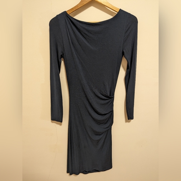 Aritzia Babaton Joaquin Ruched Dress - Blue - XS - Picture 3 of 4